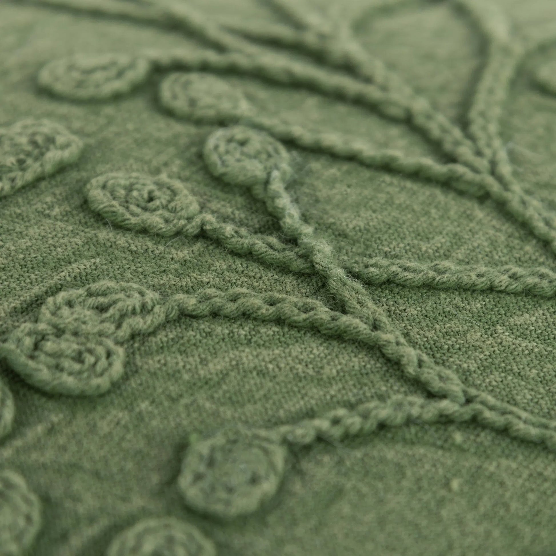 Stateline Pillow by HedgeApple Essentials in green. Made from cotton in a eclectic & global style.