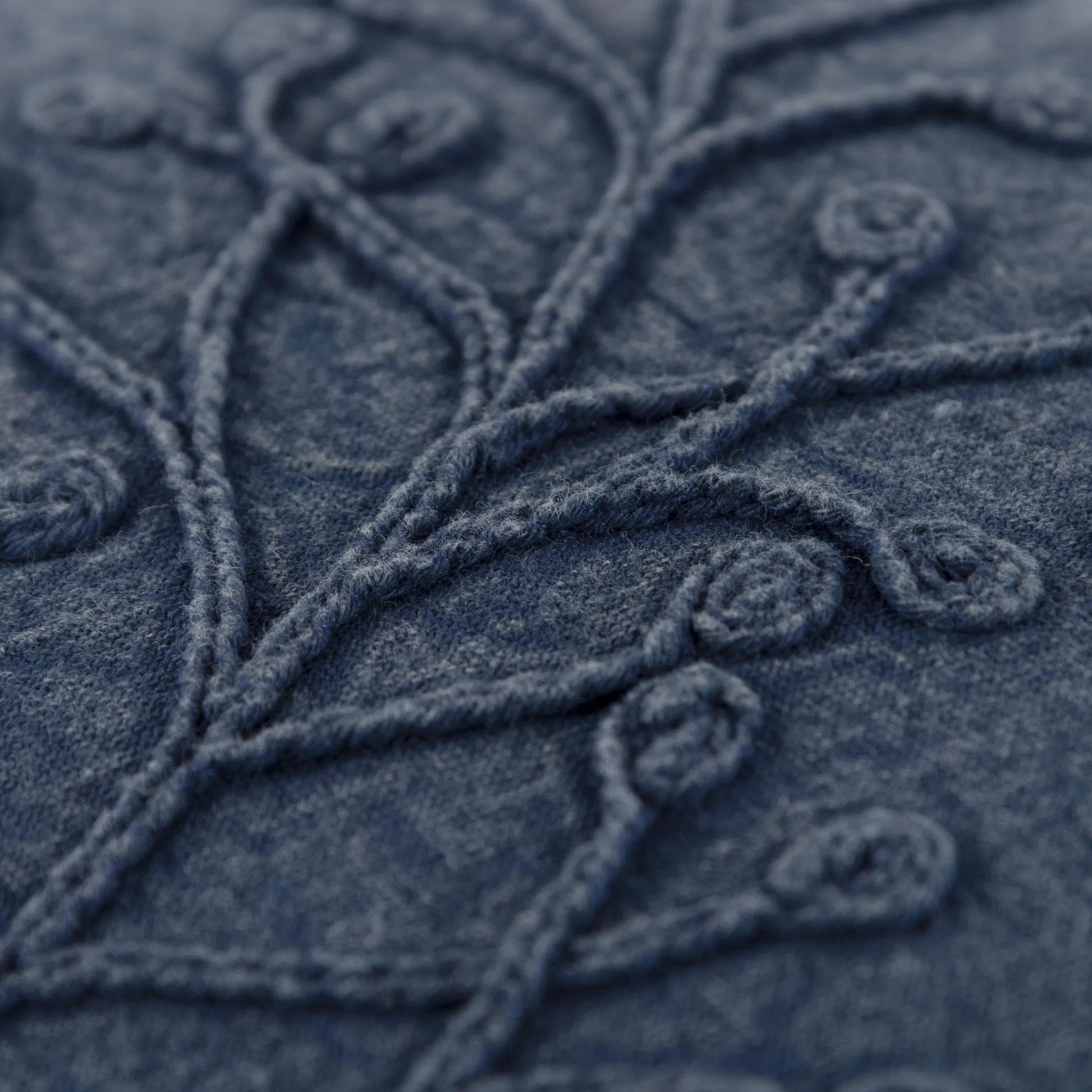 Holmwood Pillow by HedgeApple Essentials in dark blue, indigo blue, navy. Made from cotton casement in a coastal style.