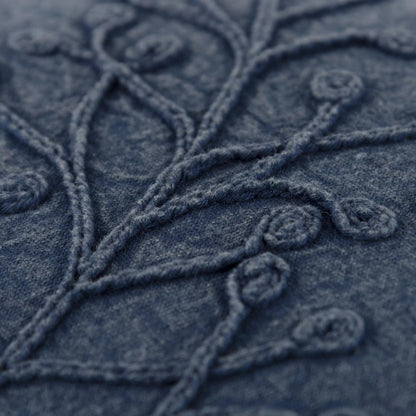 Holmwood Pillow by HedgeApple Essentials in dark blue, indigo blue, navy. Made from cotton casement in a coastal style.