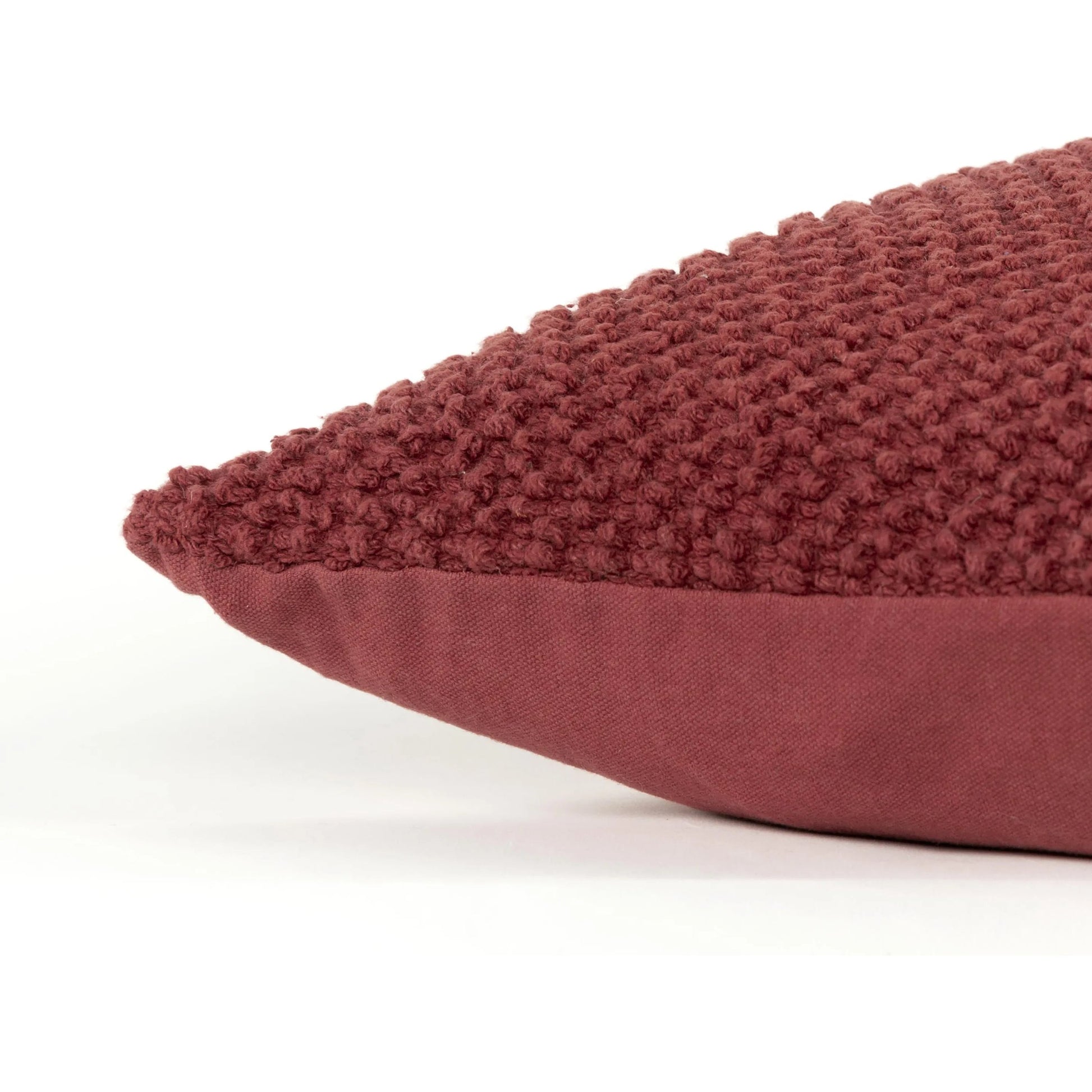 West Pillow by HedgeApple Essentials in deep merlot. Made from cotton in a eclectic & global style.