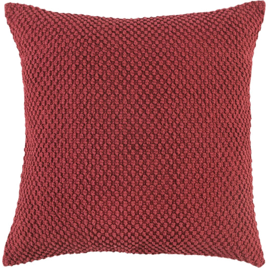 West Pillow by HedgeApple Essentials in deep merlot. Made from cotton in a unique style.