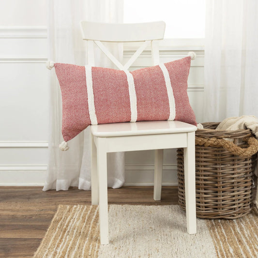 Stanly Pillow by HedgeApple Essentials in red. Made from cotton in a unique style.