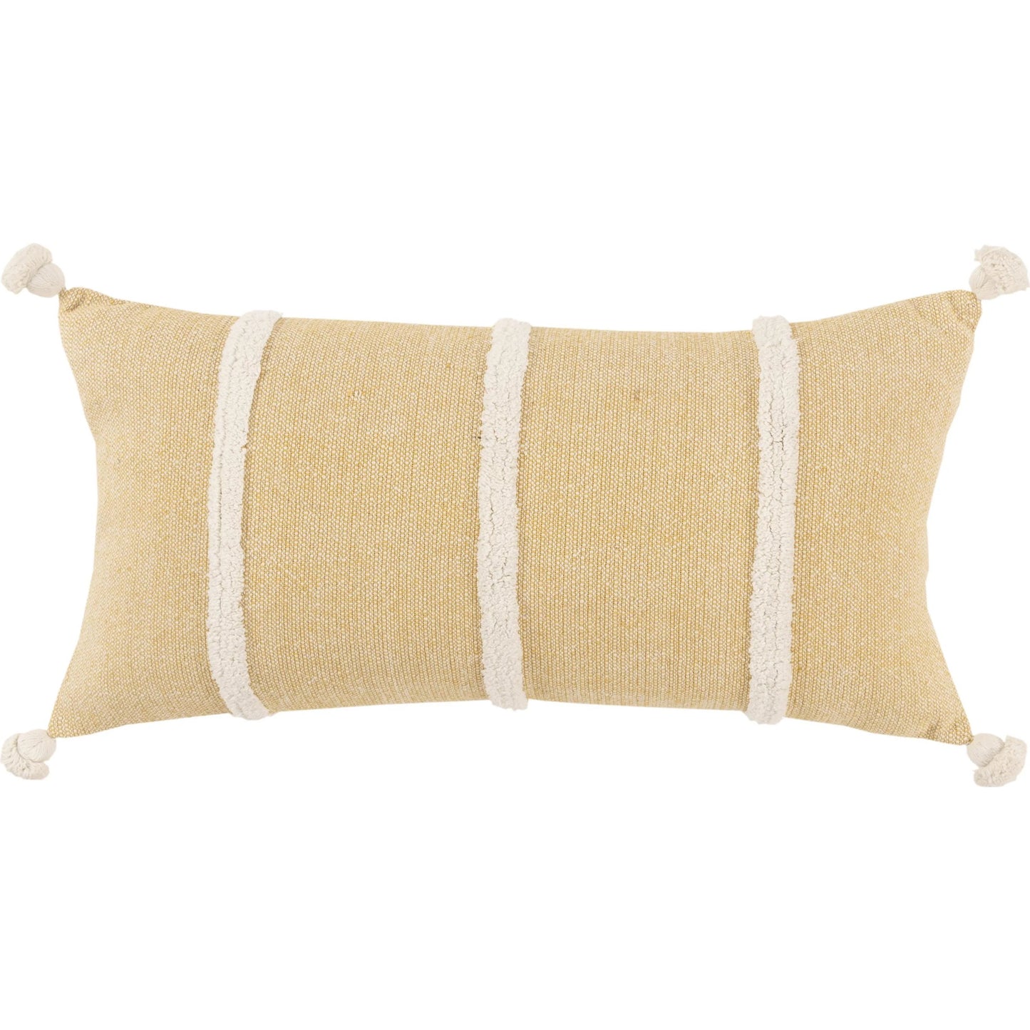 000 SI-2438661 | Primary Silo | Gage Pillow by HedgeApple Essentials in gold, yellow. Made from cotton in a eclectic & global style.
