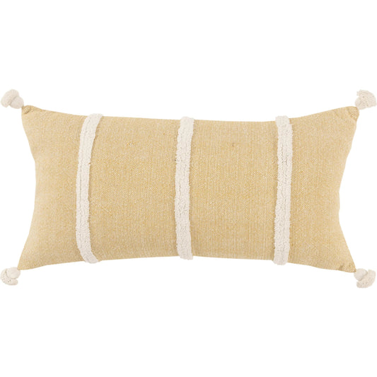 Gage Pillow by HedgeApple Essentials in gold, yellow. Made from cotton in a unique style.