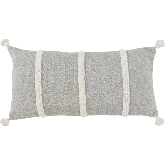 Doyle Pillow by HedgeApple Essentials in grey. Made from cotton in a unique style.