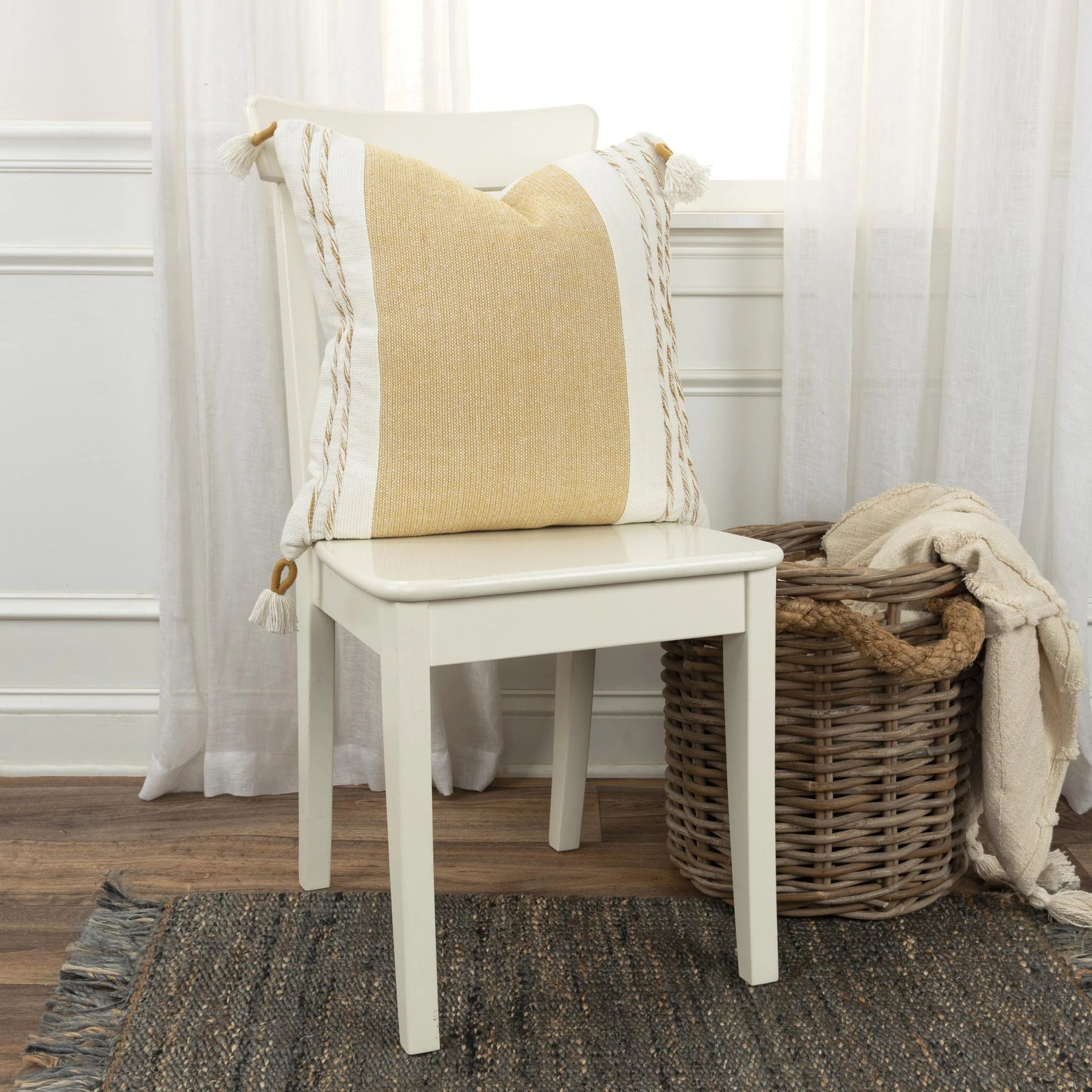 Candler Pillow by HedgeApple Essentials. Made from cotton in a modern style.