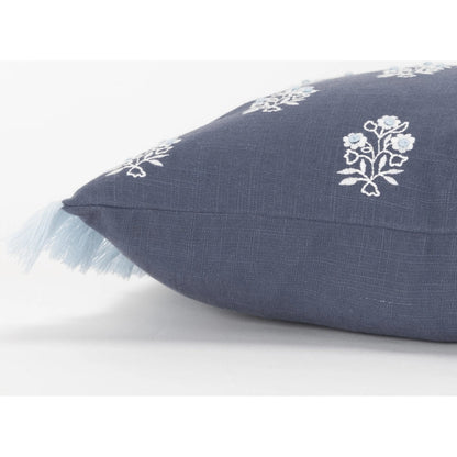 Hartland Pillow by HedgeApple Essentials in blue. Made from cotton, polyester in a traditional style.