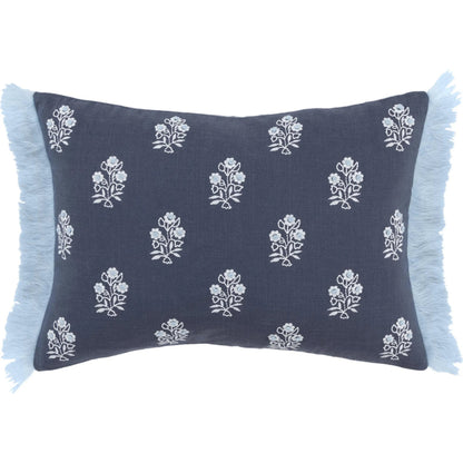 Hartland Pillow by HedgeApple Essentials in blue. Made from cotton, polyester in a traditional style.