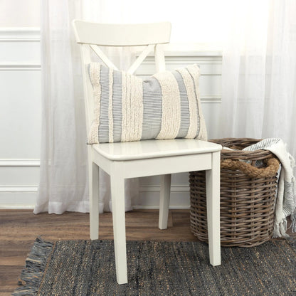 Bennington Pillow by HedgeApple Essentials in grey. Made from cotton, polyester in a transitional style.