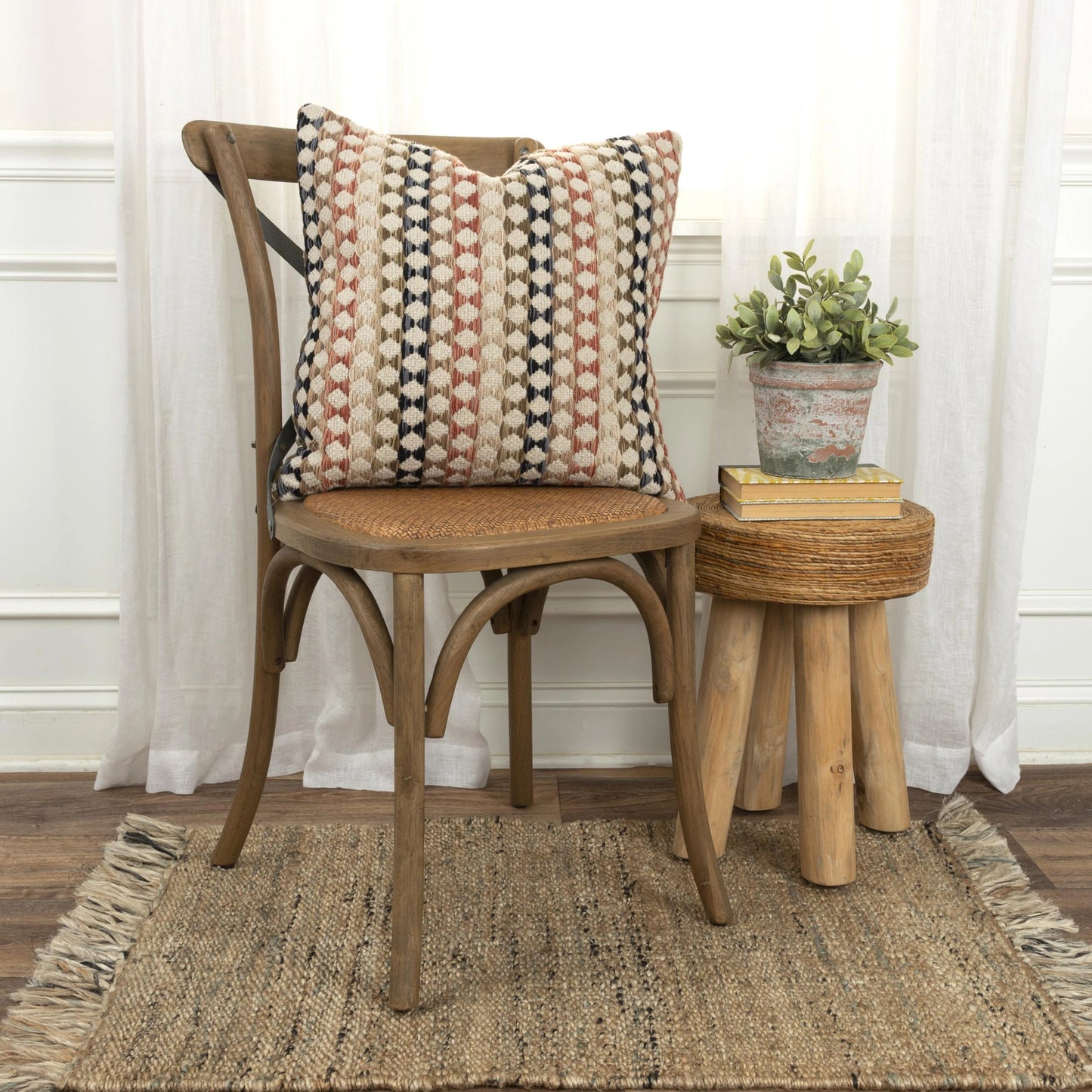 002 SI-2023069,SI-2023070 | Lifestyle | Kimble Pillow by HedgeApple Essentials in multi. Made from cotton in a modern style.