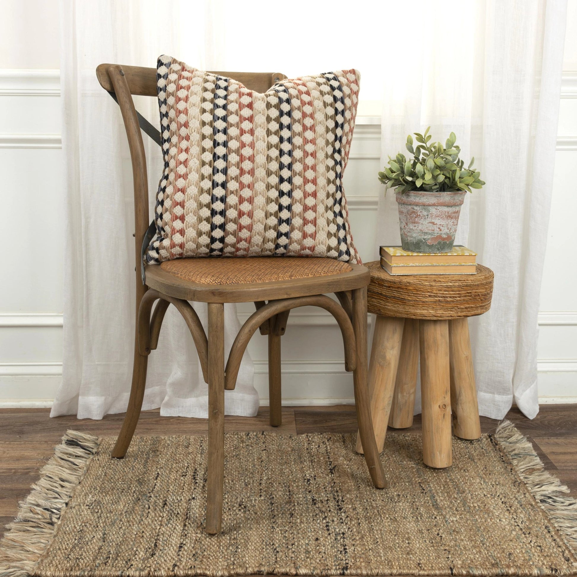 Kimble Pillow by HedgeApple Essentials in multi. Made from cotton in a modern style.
