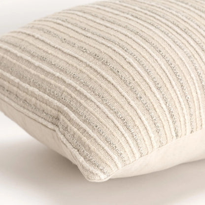 Yell Pillow by HedgeApple Essentials in beige. Made from cotton, viscose in a transitional style.