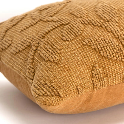 Jerome Pillow by HedgeApple Essentials in light orange, pumpkin. Made from cotton in a eclectic & global style.