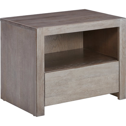 Zest Nightstand by Zest in light oak. Made from mdf, partical board in a modern style.