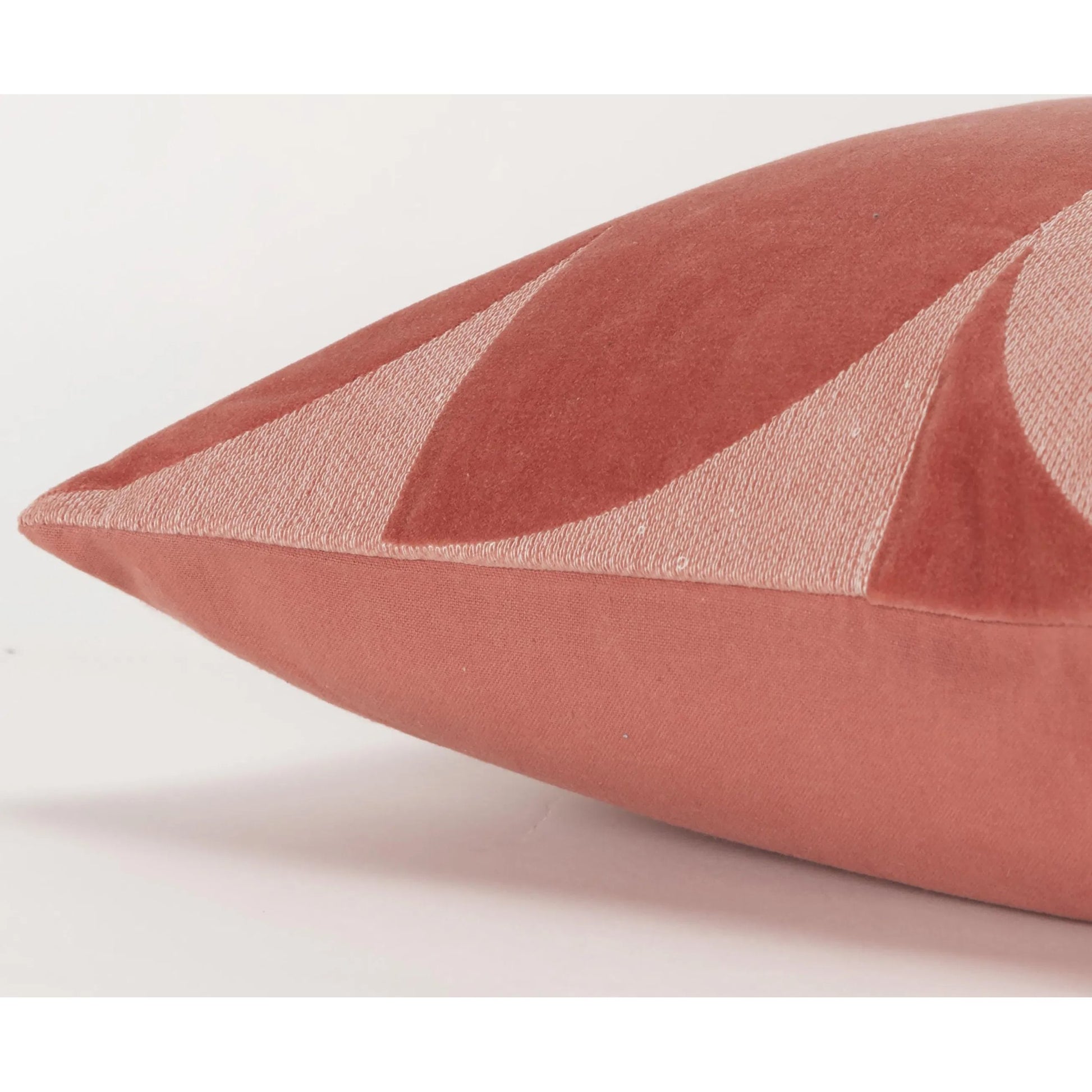 Keya Pillow by HedgeApple Essentials in rust, light brick. Made from cotton, polyester in a modern style.