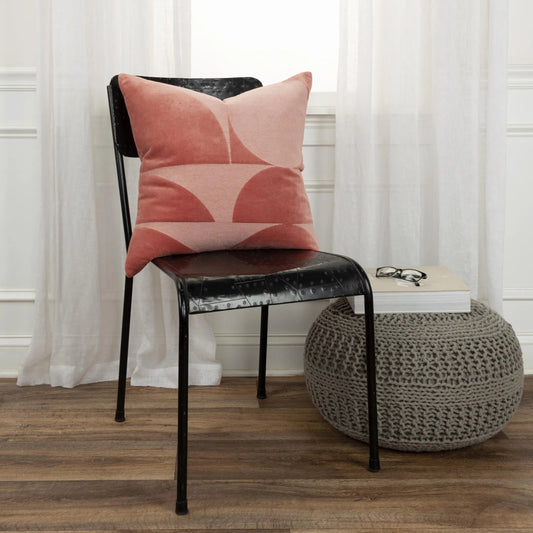 Keya Pillow by HedgeApple Essentials in rust, light brick. Made from cotton, polyester in a unique style.