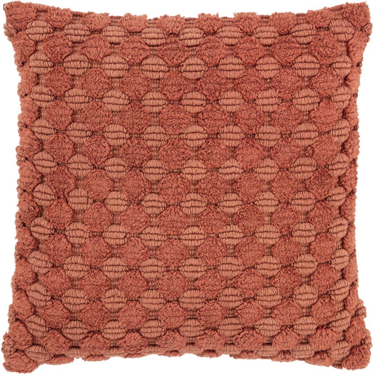 Doddridge Pillow by HedgeApple Essentials in burnt orange, brick, terra cotta. Made from cotton in a unique style.