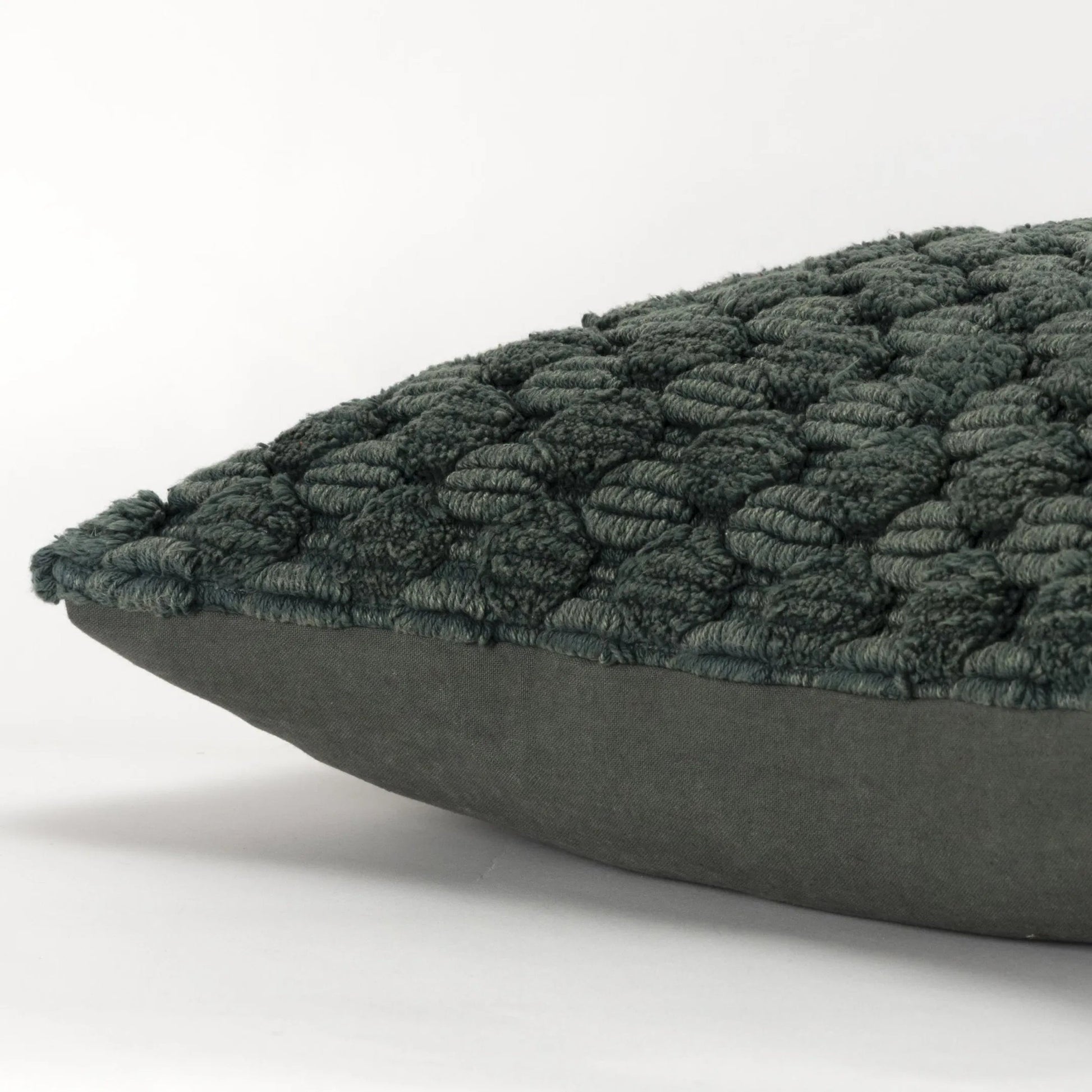 Athens Pillow by HedgeApple Essentials in muted forest green. Made from cotton in a eclectic & global style.