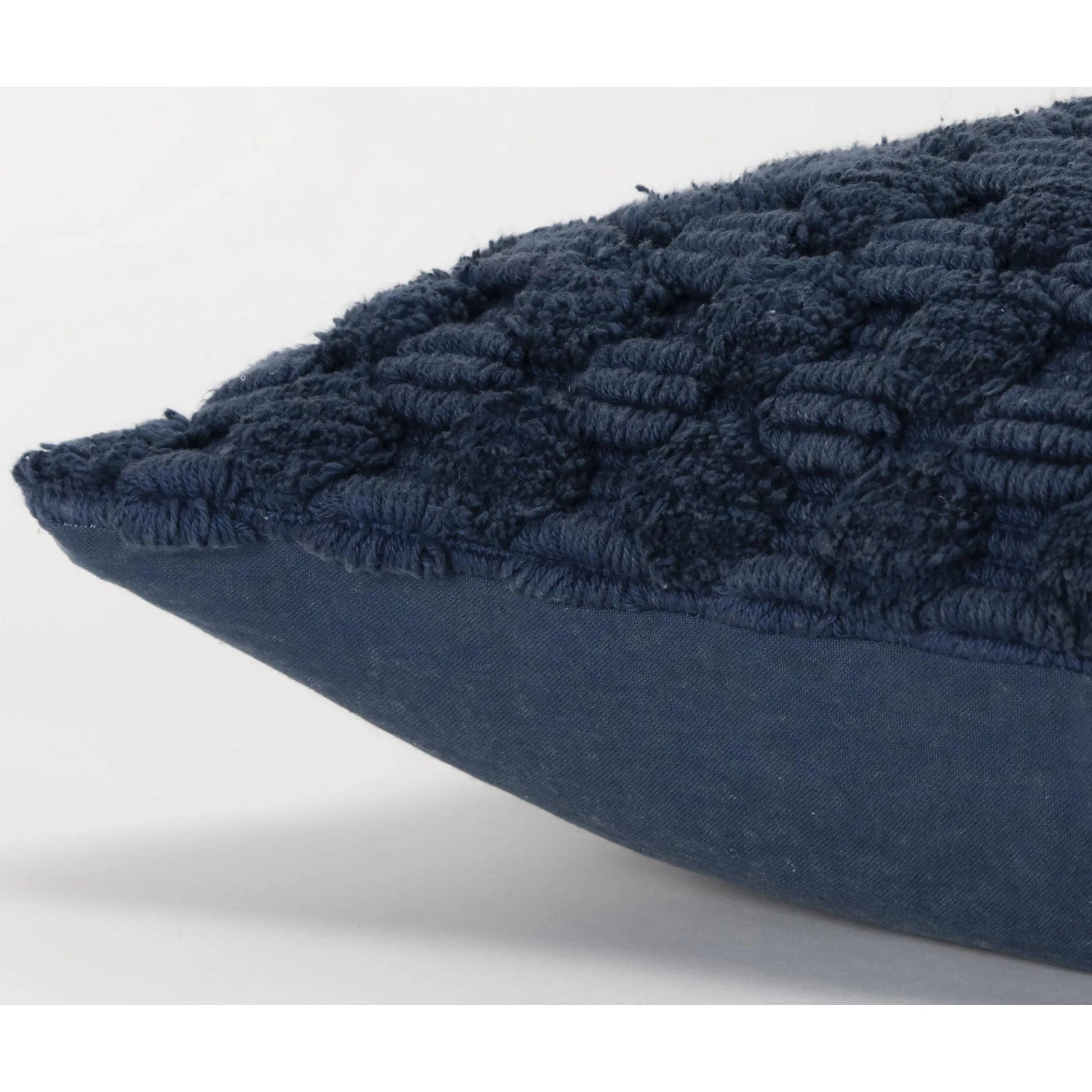 Boone Pillow by HedgeApple Essentials in blue, navy, dark blue. Made from cotton in a eclectic & global style.