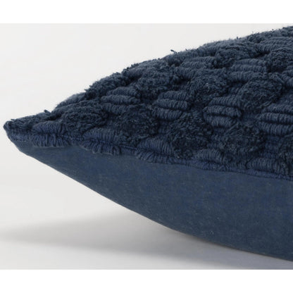 Boone Pillow by HedgeApple Essentials in blue, navy, dark blue. Made from cotton in a eclectic & global style.
