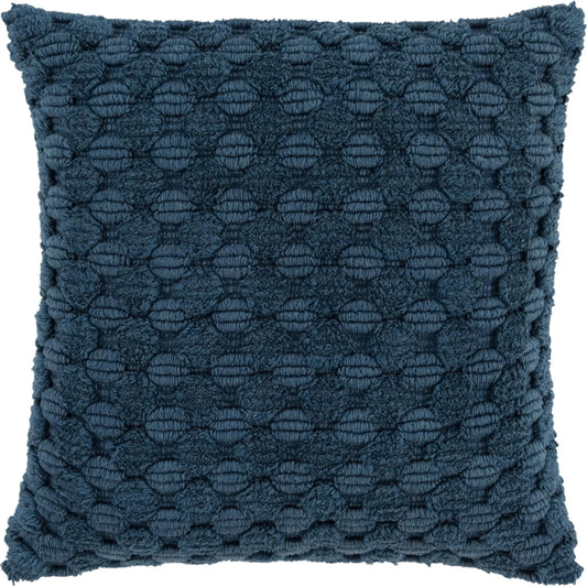 Dover Pillow by HedgeApple Essentials in teal. Made from cotton in a unique style.
