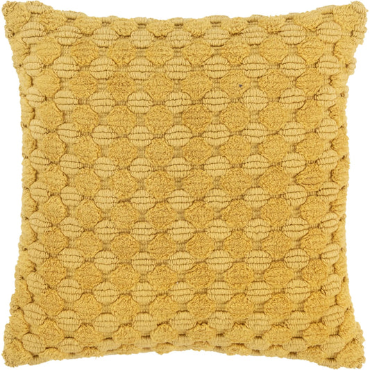 Jackson Pillow by HedgeApple Essentials in yellow. Made from cotton in a unique style.