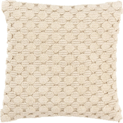 Lamar Pillow by HedgeApple Essentials in beige. Made from cotton in a transitional style.