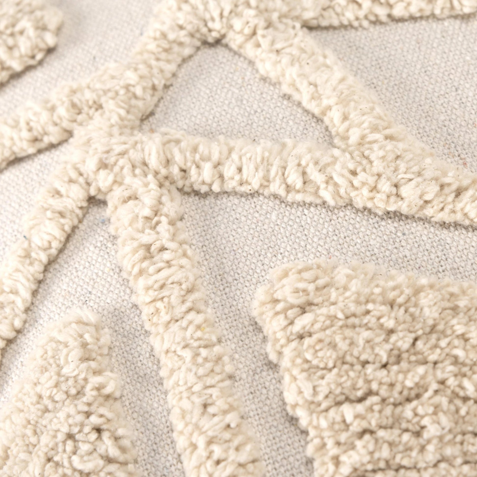 Agnes Pillow by HedgeApple Essentials in natural. Made from cotton, polyester, rayon, polyester in a modern style.