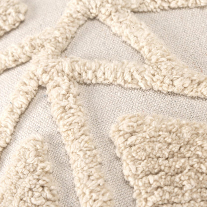Agnes Pillow by HedgeApple Essentials in natural. Made from cotton, polyester, rayon, polyester in a modern style.