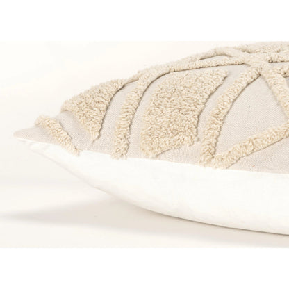 Agnes Pillow by HedgeApple Essentials in natural. Made from cotton, polyester, rayon, polyester in a modern style.