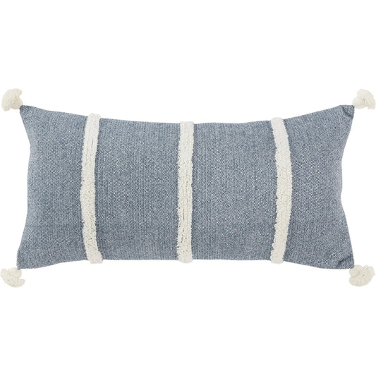 Douglas Pillow by HedgeApple Essentials in blue. Made from cotton in a unique style.