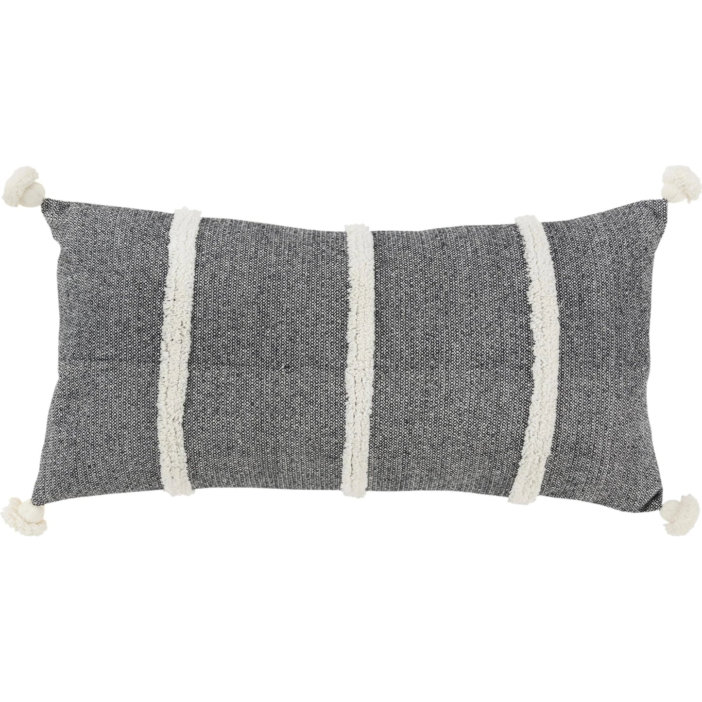 000 SI-2438427 | Primary Silo | Alta Pillow by HedgeApple Essentials in black. Made from cotton in a transitional style.