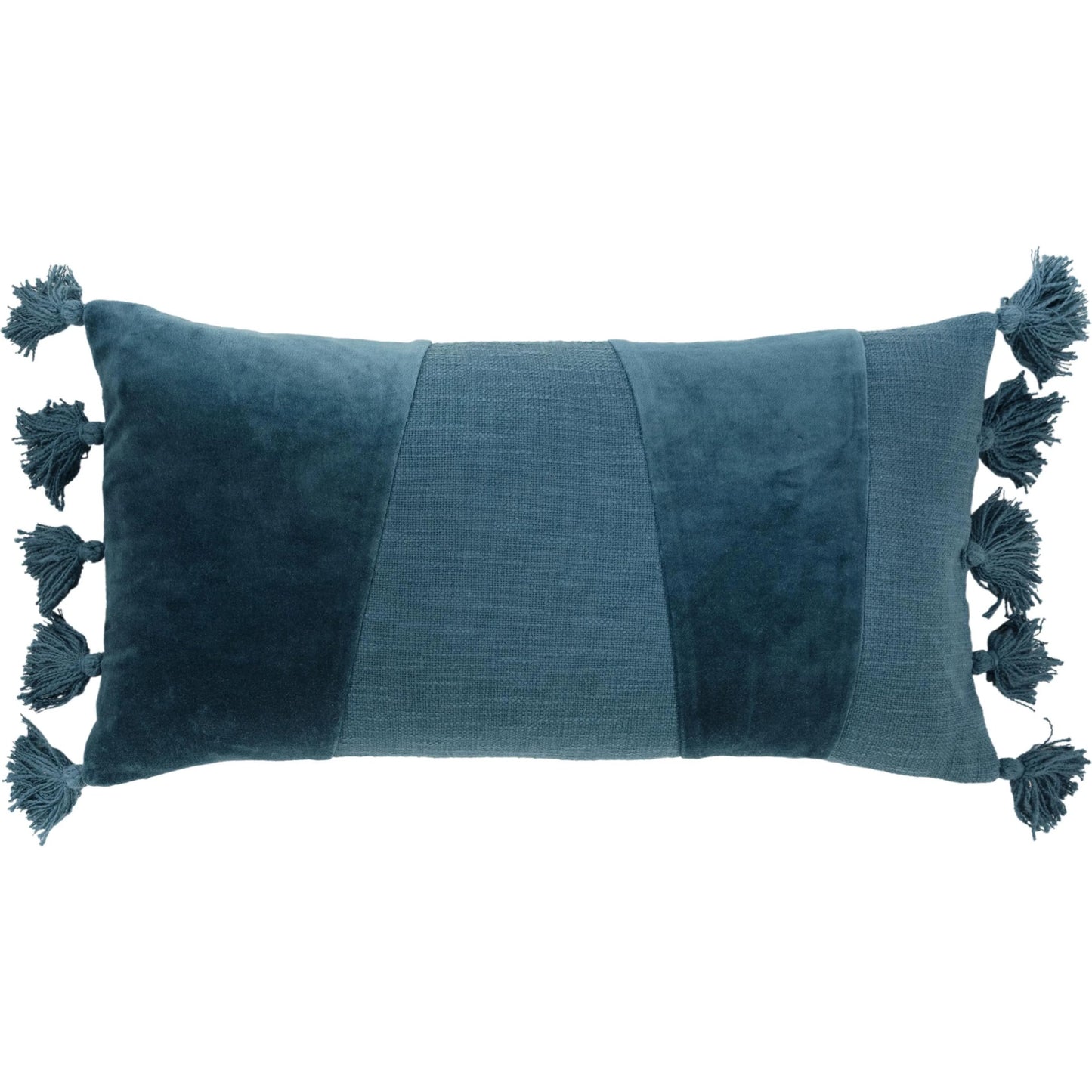001 SI-2438968 | Primary Silo | Attica Pillow by HedgeApple Essentials in teal, dark teal. Made from polyester, cotton velvet in a modern style.