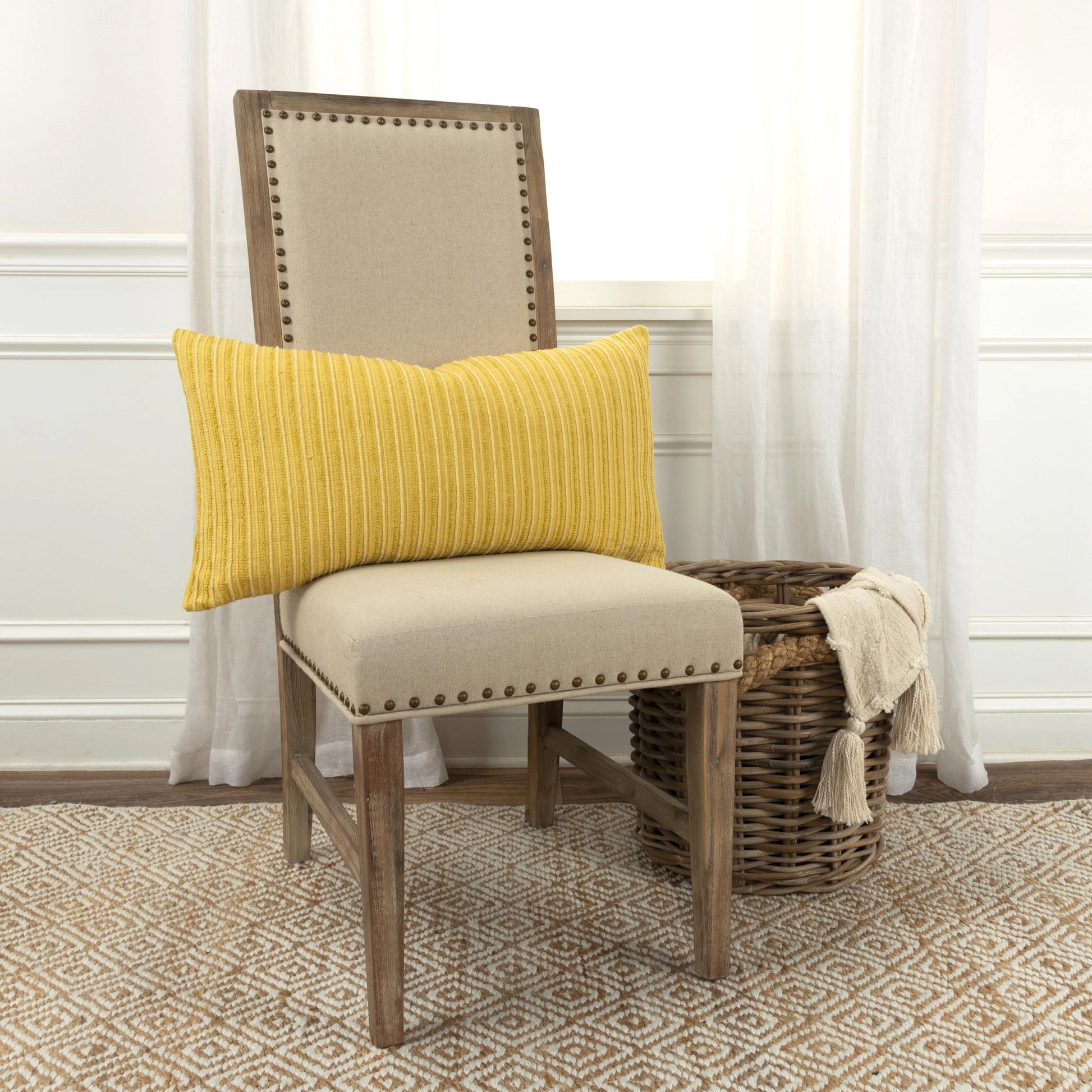 Burnet Pillow by HedgeApple Essentials. Made from cotton, viscose in a modern style.