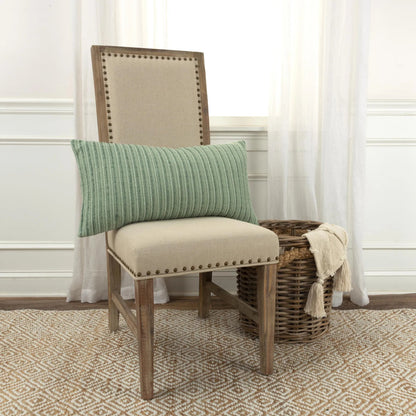 Garland Pillow by HedgeApple Essentials in green. Made from cotton, viscose in a eclectic & global style.