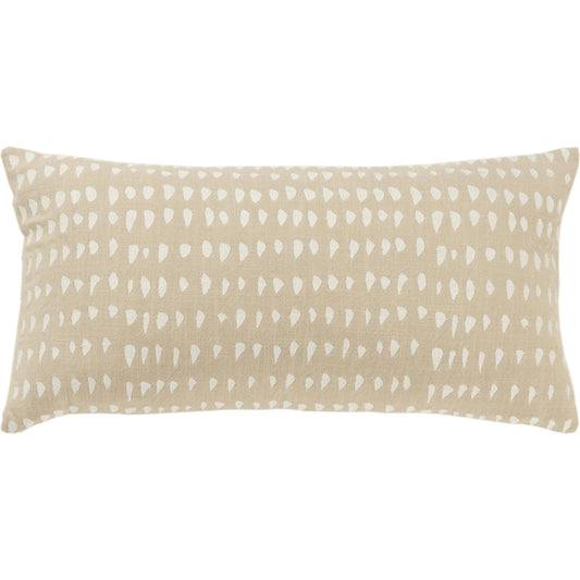 Gaston Pillow by HedgeApple Essentials in ivory. Made from cotton in a unique style.