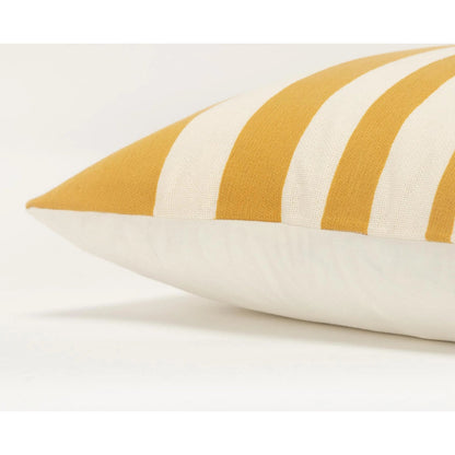Fargo Pillow by HedgeApple Essentials in gold, yellow, ivory. Made from cotton, polyester in a eclectic & global style.