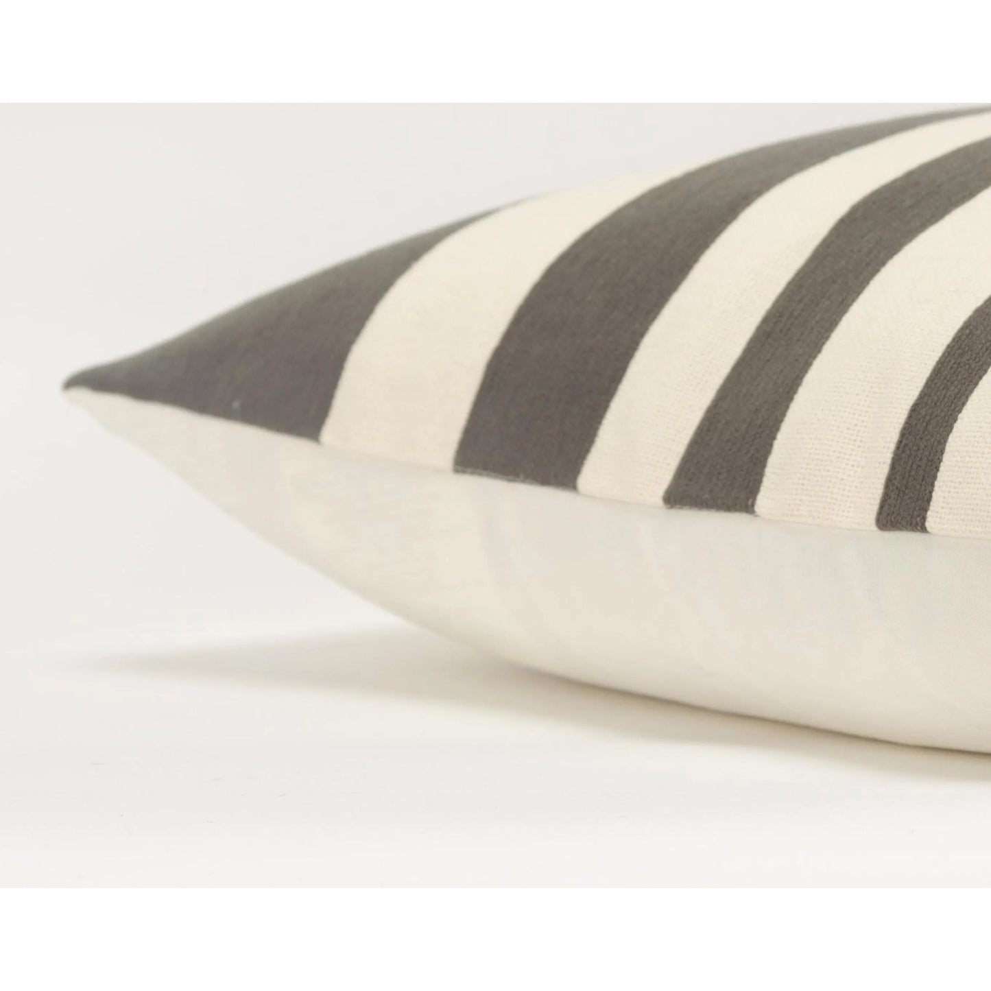 003 SI-2438690 | Closeup | Madison Pillow by HedgeApple Essentials in gray, ivory. Made from cotton, polyester in a transitional style.
