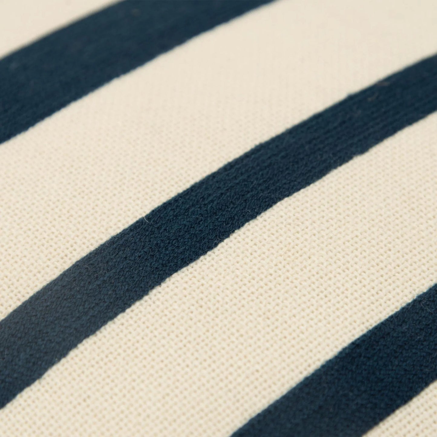002 SI-2438602 | Closeup | Jefferson Pillow by HedgeApple Essentials in deep dark blue, dark blue, navy, ivory. Made from cotton, polyester in a eclectic & global style.