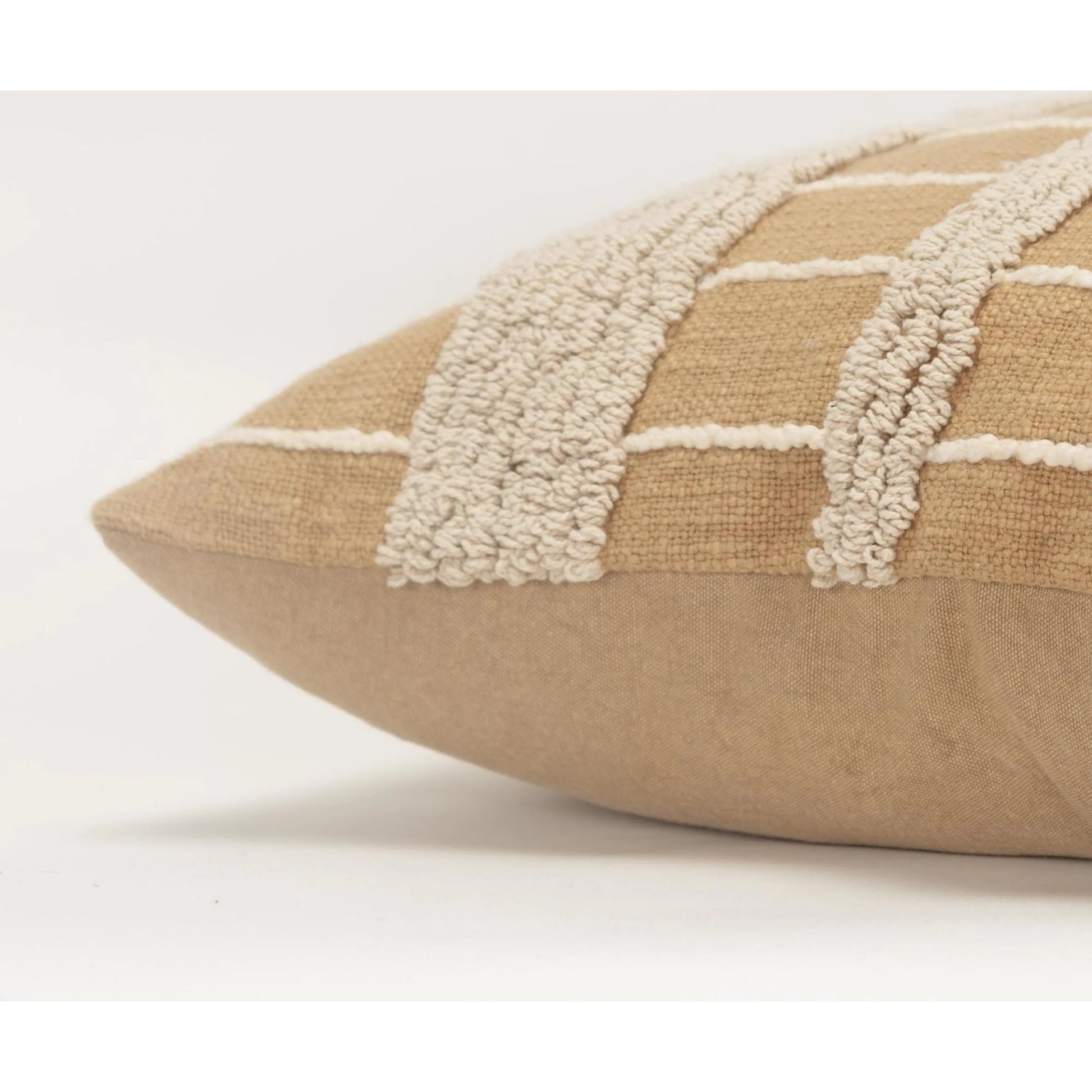 Levy Pillow by HedgeApple Essentials in brown, tan, gold. Made from polyester, cotton in a eclectic & global style.
