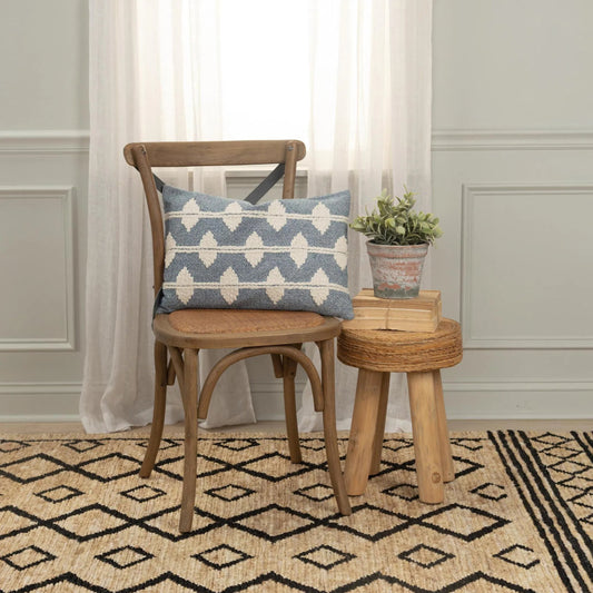 Rappahannock Pillow by HedgeApple Essentials in navy. Made from cotton in a unique style.