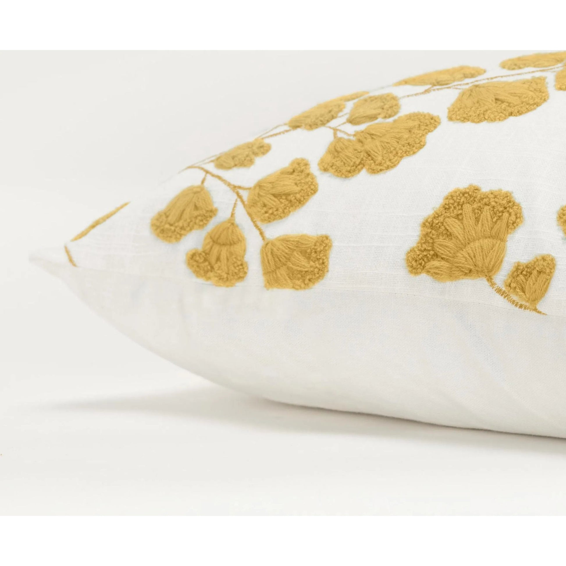 Elko Pillow by HedgeApple Essentials in gold, yellow, ivory. Made from cotton, polyester in a eclectic & global style.