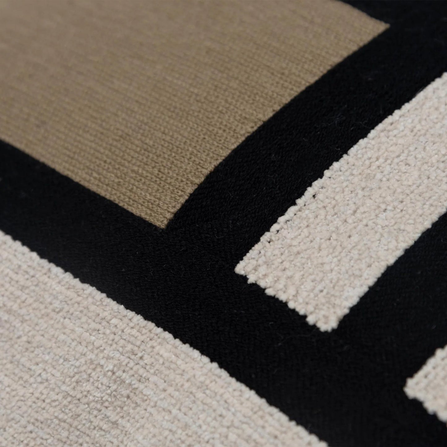 002 SI-2438483 | Closeup | Powell Pillow by HedgeApple Essentials in brown, green, tan, black, ivory. Made from cotton, polyester in a eclectic & global style.