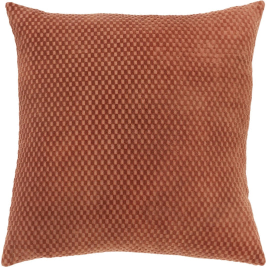 Hale Pillow by HedgeApple Essentials in orange. Made from cotton in a unique style.
