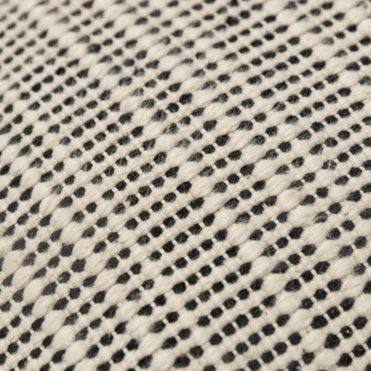 Nippawalla Pillow by HedgeApple Essentials in black, cream. Made from cotton in a transitional style.