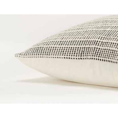 Nippawalla Pillow by HedgeApple Essentials in black, cream. Made from cotton in a transitional style.