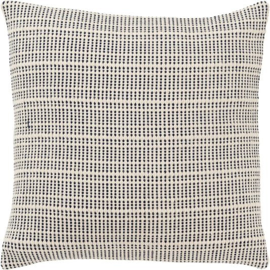 Treutlen Pillow by HedgeApple Essentials in navy, yellow, cream. Made from cotton in a unique style.