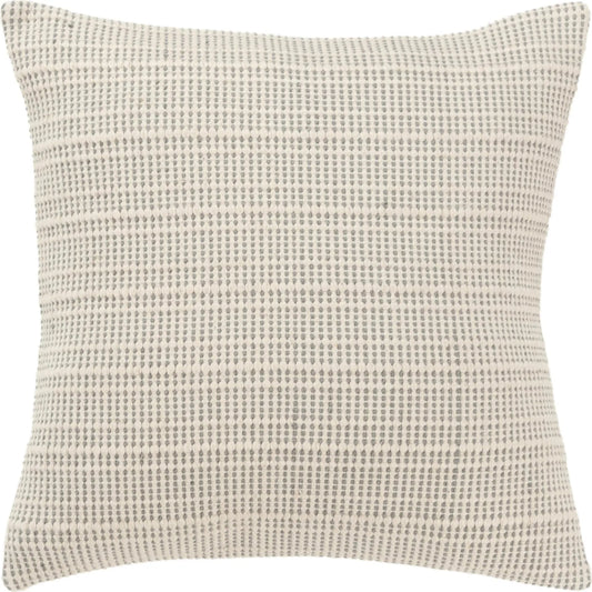 Athelstane Pillow by HedgeApple Essentials in grey, cream. Made from cotton in a unique style.