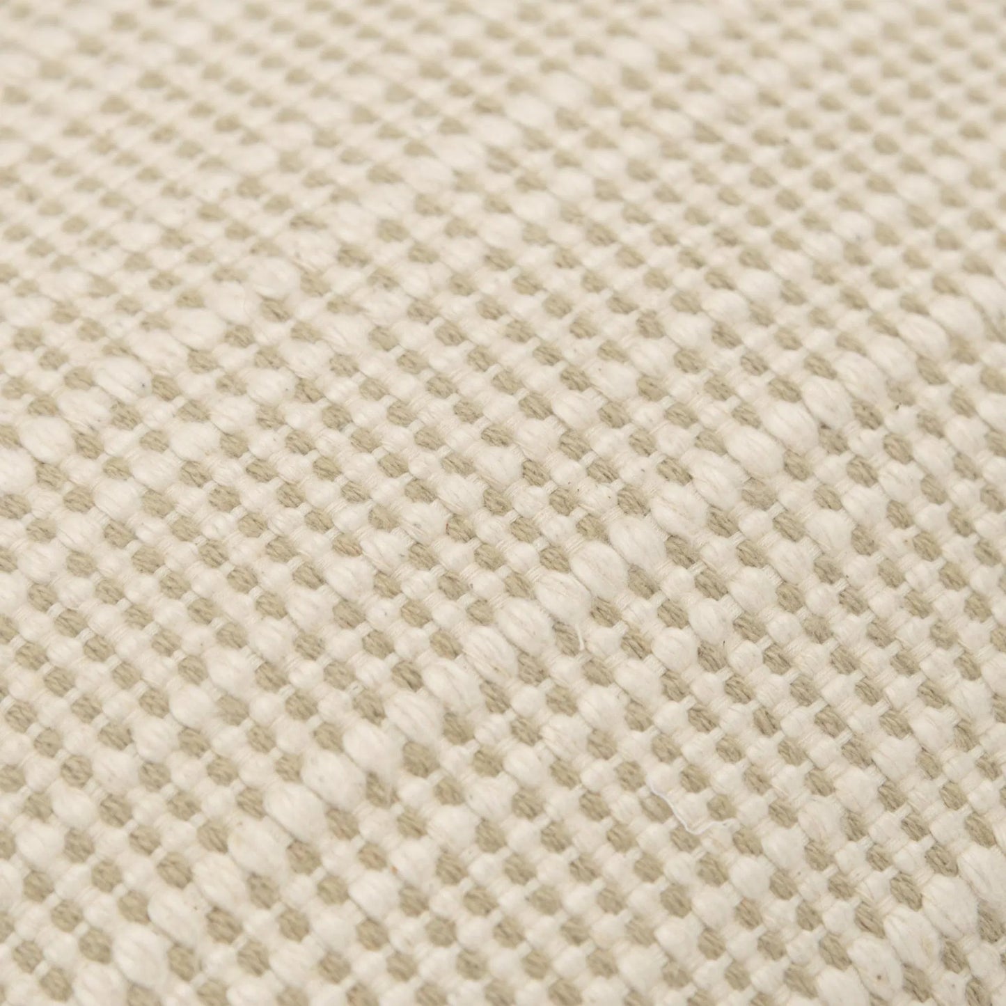 002 SI-2438559 | Closeup | Pierce Pillow by HedgeApple Essentials in cream. Made from cotton in a transitional style.