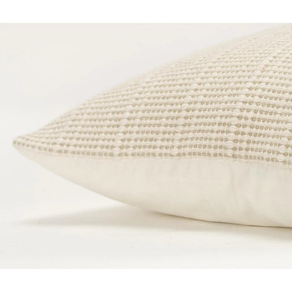 Pierce Pillow by HedgeApple Essentials in cream. Made from cotton in a transitional style.